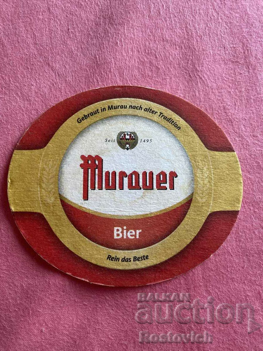 Beer coaster "Murauer" Austria.