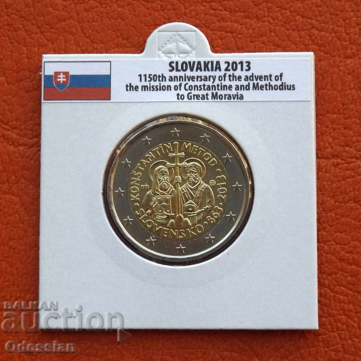 Slovakia • 2 Euro • Saints Cyril and Methodius • 2013 Slovakia • 2 Euro • Saints Cyril and Methodius • 2013