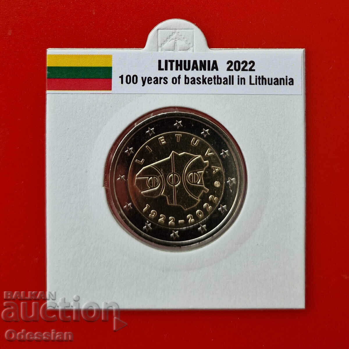 Λιθουανία, 2 ευρώ, "Μπάσκετ", 2022