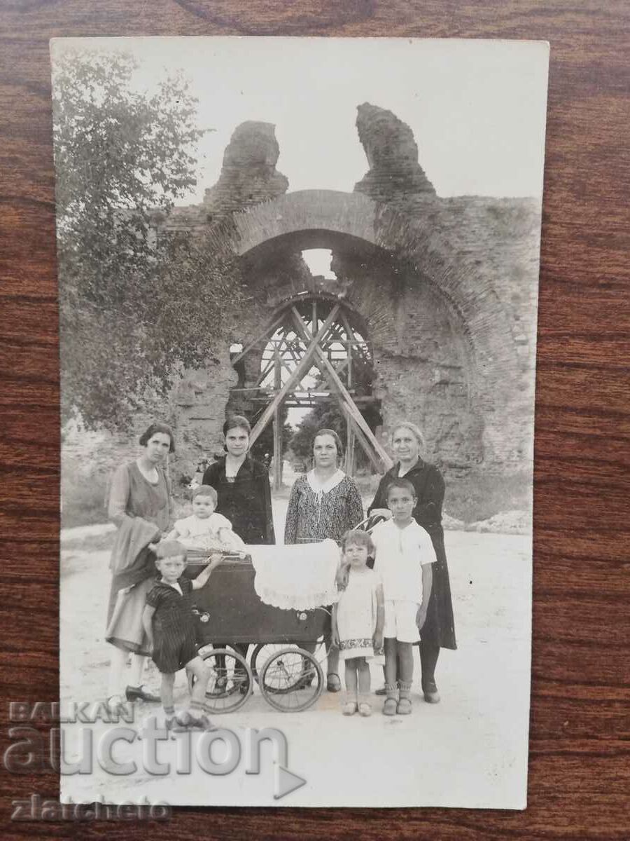 Стара снимка Царство България - Камилите, ремонт, скеле