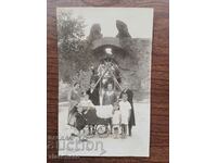 Old photo Kingdom of Bulgaria - Camels, repair, scaffolding
