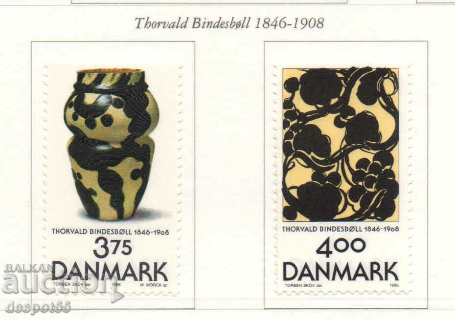1996. Denmark. 150 years since the birth of Torvald Bindesbøll.