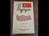 Map of Turkey 1960 USSR