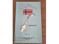 Map of Norway 1960 USSR