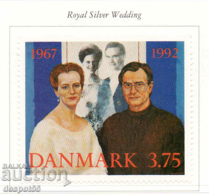 1992. Danemarca. Regina Margrethe a II-a și prințul Henrik.