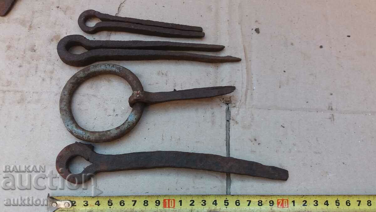 FORGED DOOR HINGES - 6 FORGED DOOR HINGES - 6