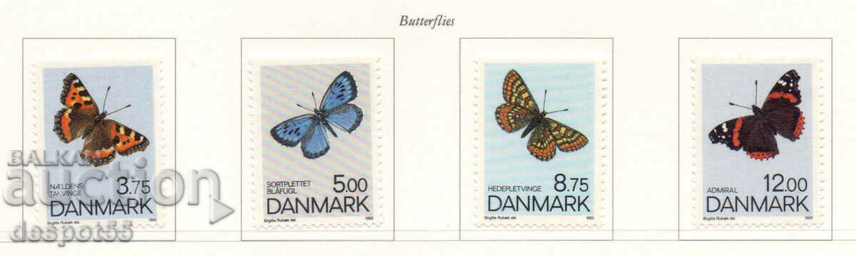 1993. Denmark. Butterflies.
