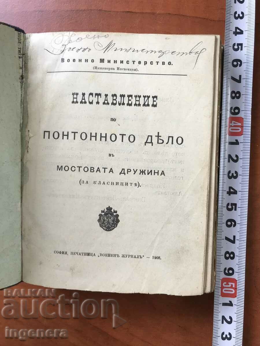 PONTON CASE MILITARY INSTRUCTION BOOK-1908. with price 150.00 BGN | € 76.69 PONTON CASE MILITARY INSTRUCTION BOOK-1908. with price 150.00 BGN | € 76.69