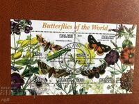 Stamped Block Butterflies 2011 Malawi