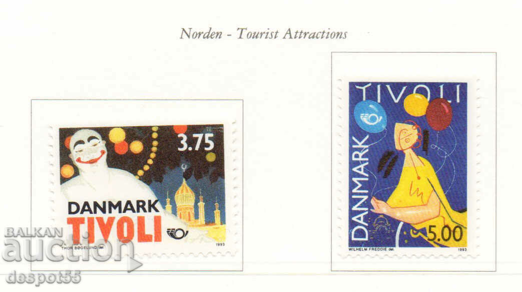 1993. Дания. 150-та годишнина на градините Тиволи.