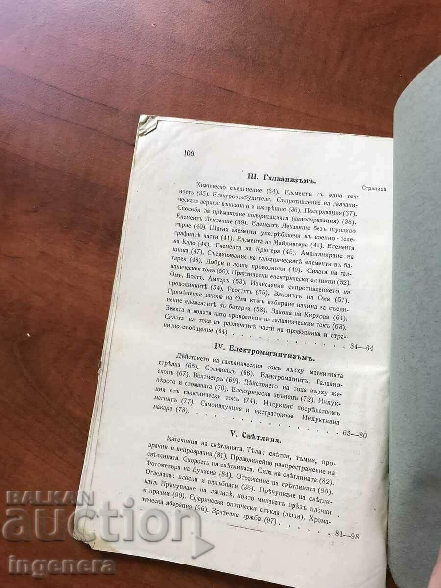 Аукцион КНИГА-НАСТАВЛЕНИЕ ЗА ТЕЛЕГРАФИСТИТЕ ВОЕННА-1912 Г.