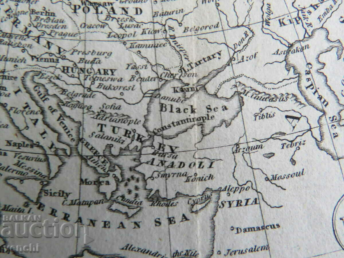 Auction 18TH CENTURY - OLD MAP - EUROPE = ORIGINAL + Auction 18TH CENTURY - OLD MAP - EUROPE = ORIGINAL +