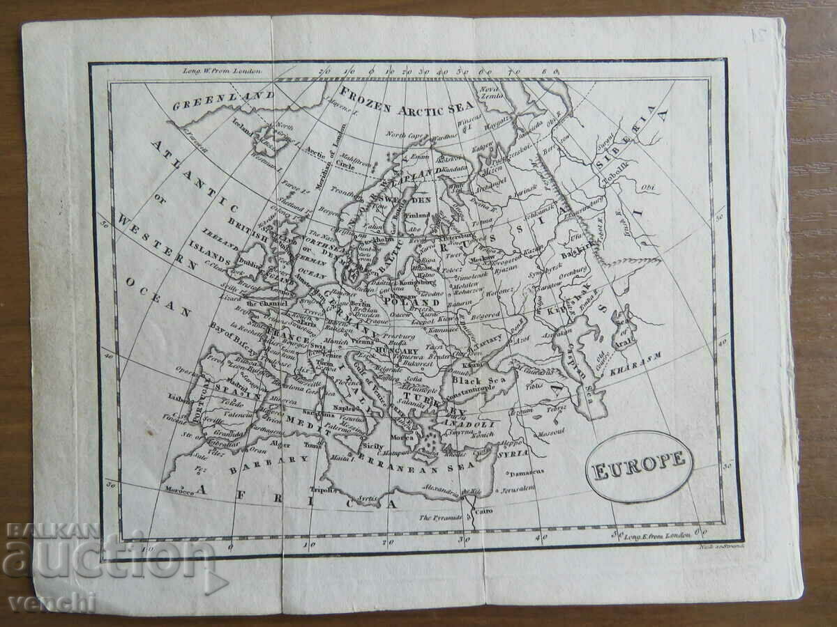 18TH CENTURY - OLD MAP - EUROPE = ORIGINAL +