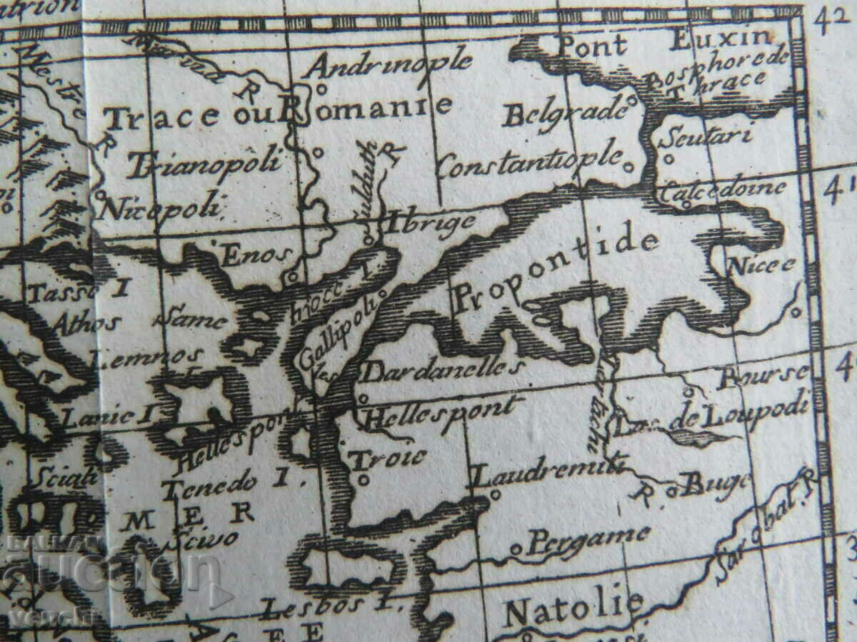 Livrarea 1744 - HARTA VECHE - GRECIA = ORIGINAL +