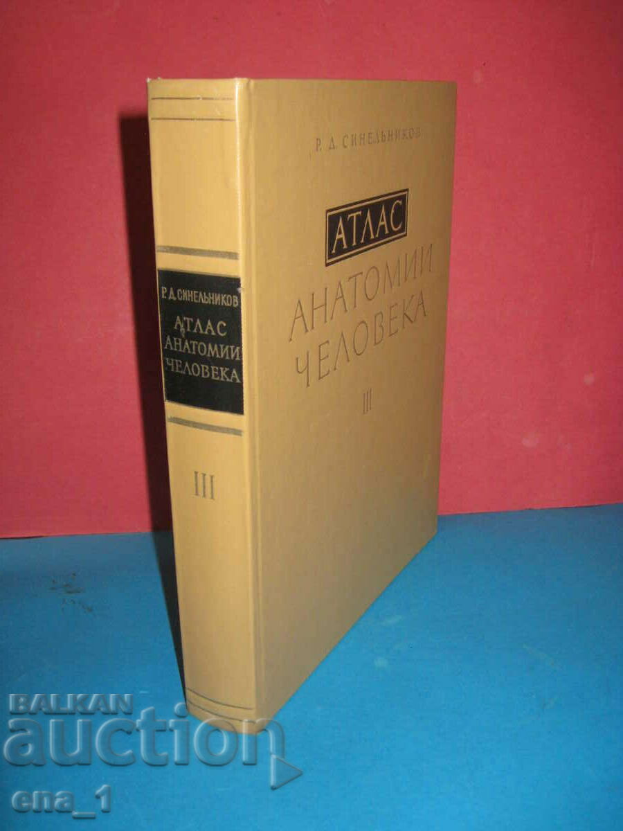 Atlas of human anatomy by Sinelnikov, volume 3 - in Russian