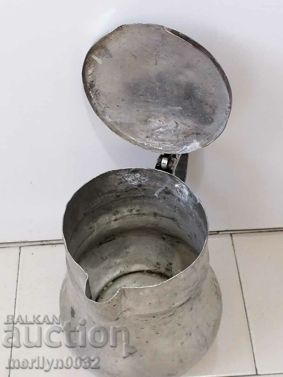 Delivery of Tinned Gum Copper Jug Household Dish Delivery of Tinned Gum Copper Jug Household Dish