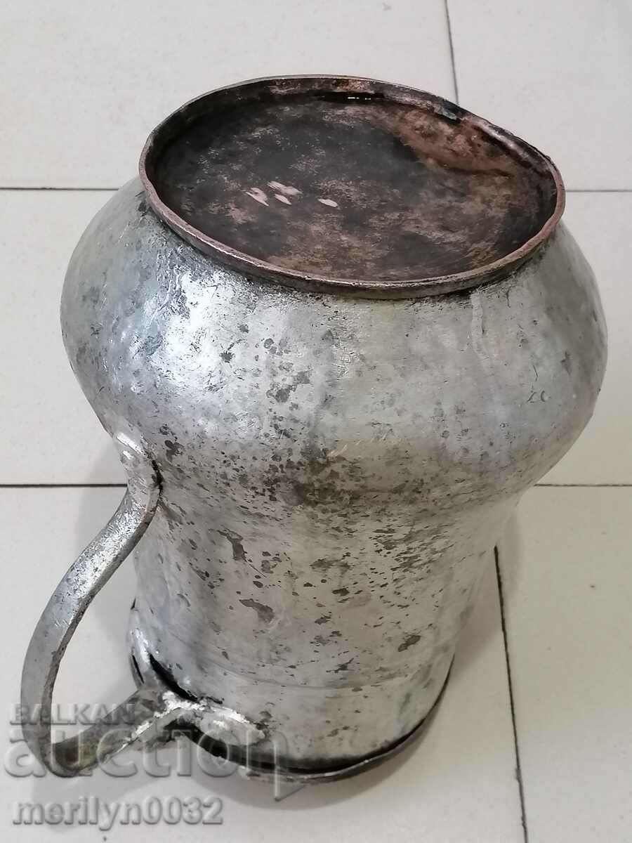 Tinned Gum Copper Jug Household Dish - 5 Tinned Gum Copper Jug Household Dish - 5