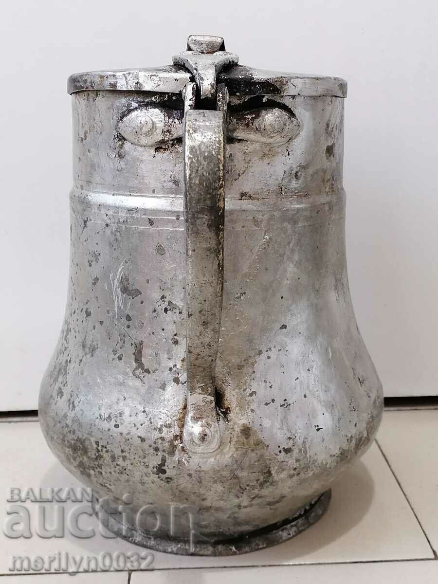 Tinned Gum Copper Jug Household Dish - 6 Tinned Gum Copper Jug Household Dish - 6