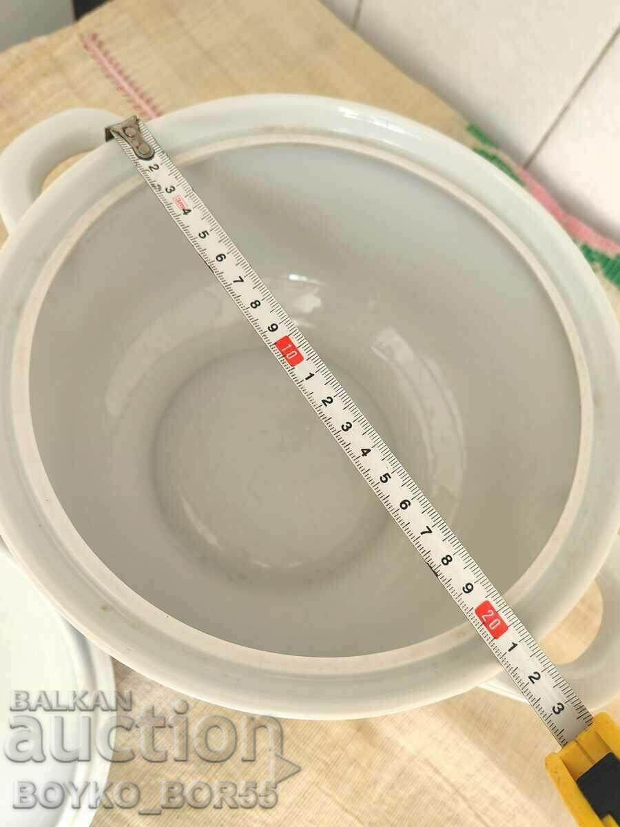 Exquisite Russian Social USSR Porcelain Soup Bowl 70s - 5 Exquisite Russian Social USSR Porcelain Soup Bowl 70s - 5