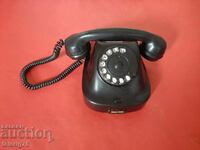 Български Стар Ретро Бакелитов Телефон от 1961г