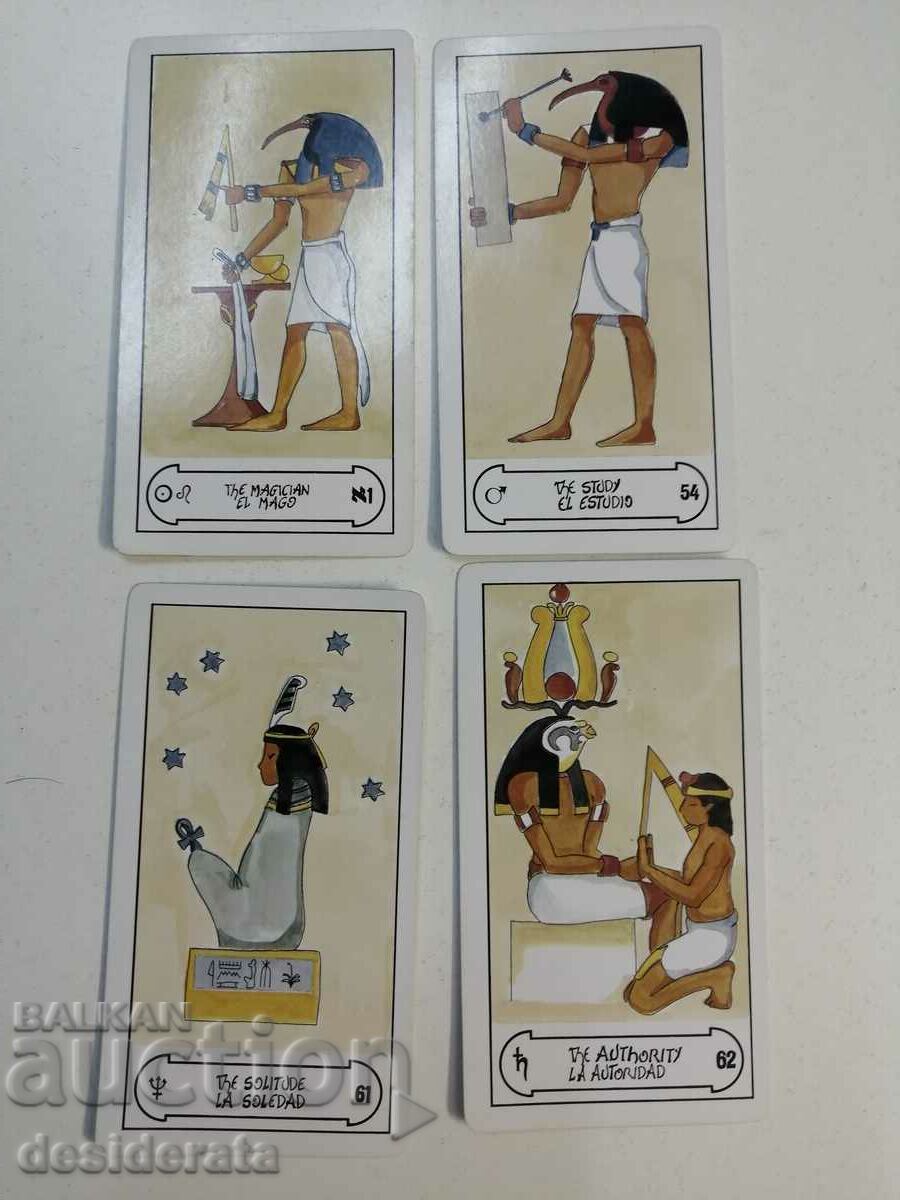 Auction Egyptian Tarot - complete set of cards Auction Egyptian Tarot - complete set of cards