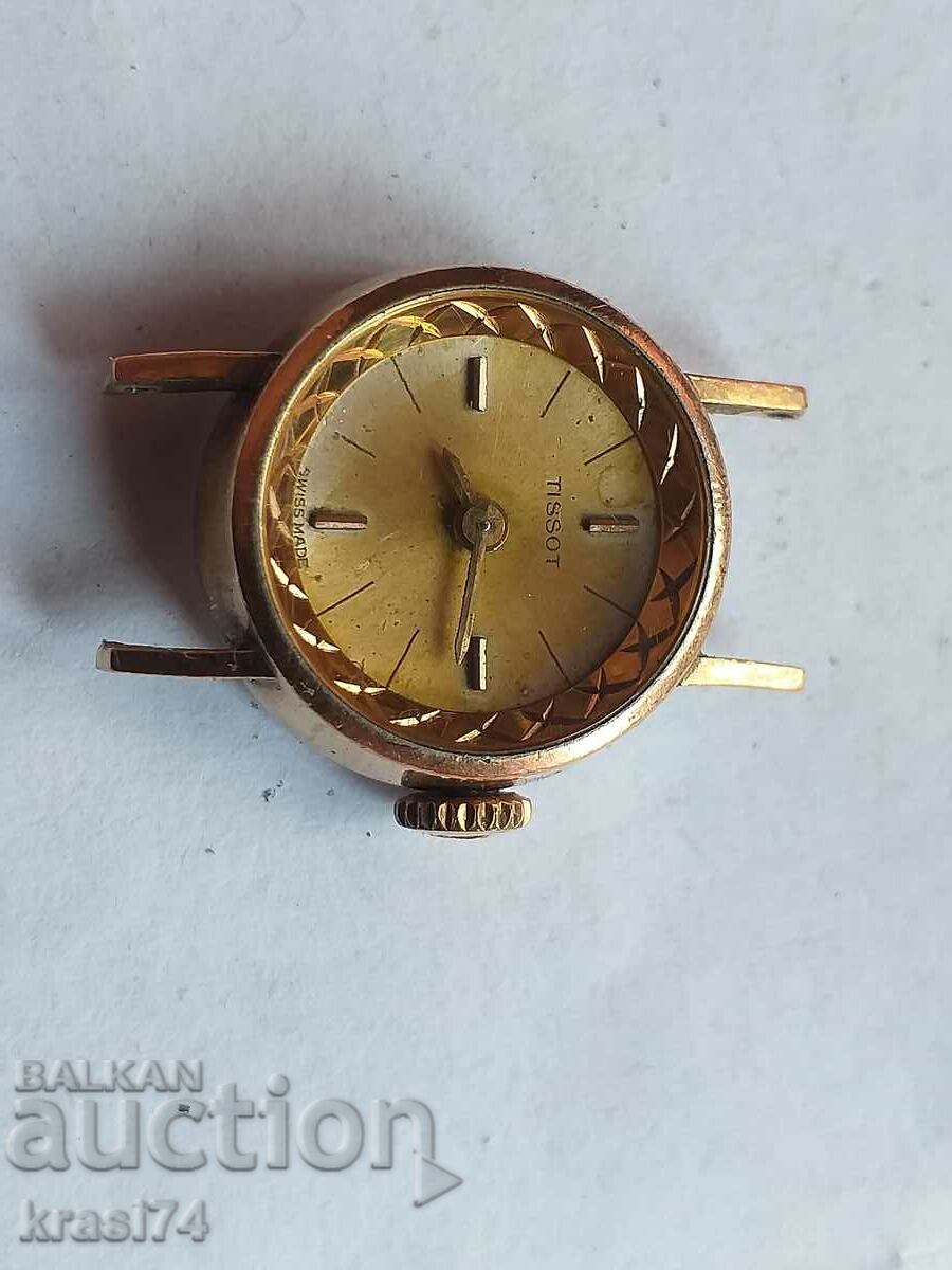 Gilded Tissot watch