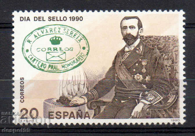 1990. Spania. Ziua timbrului poștal.