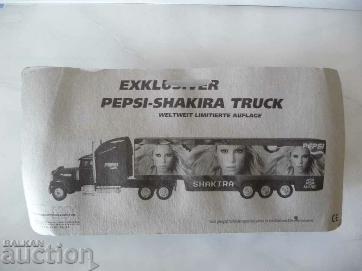 Delivery of Pepsi Truck Shakira Pepsi Shakira painted truck new