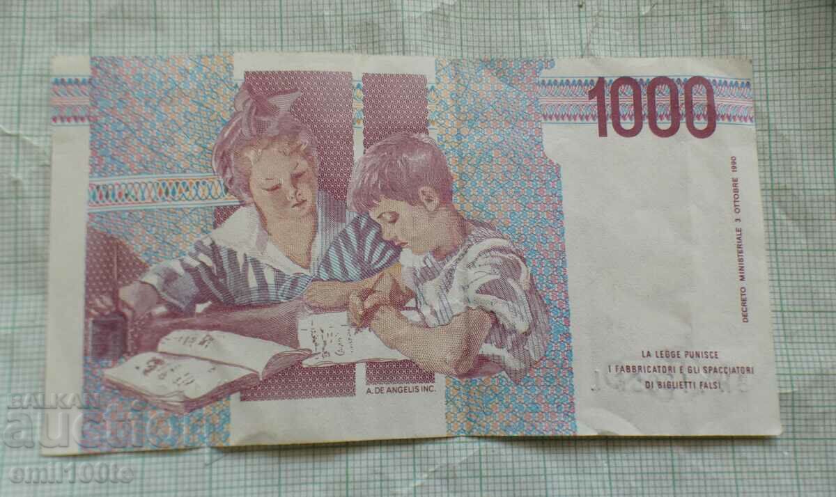 1000 лири 1990 г. Италия с цена 3.00 лв. | € 1.53 1000 лири 1990 г. Италия с цена 3.00 лв. | € 1.53