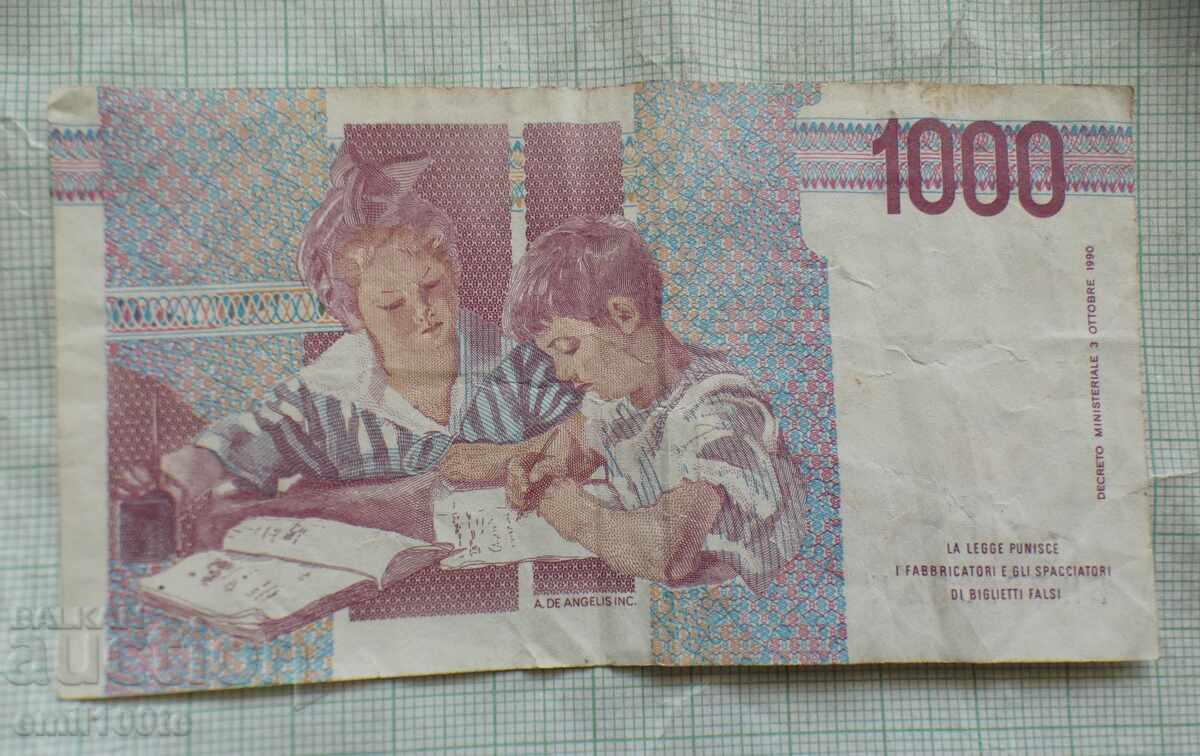 Доставка на 1000 лири 1990 г. Италия Доставка на 1000 лири 1990 г. Италия