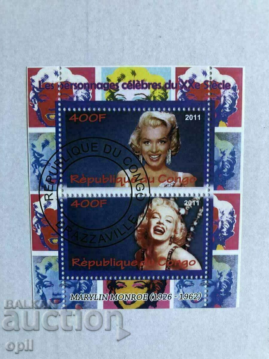 Stamped Block Marilyn Monroe 2011 Κονγκό