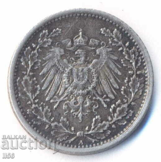 Germany - 1/2 Mark 1918 - Berlin (A) - Silver with price 14.00 BGN | € 7.16 Germany - 1/2 Mark 1918 - Berlin (A) - Silver with price 14.00 BGN | € 7.16