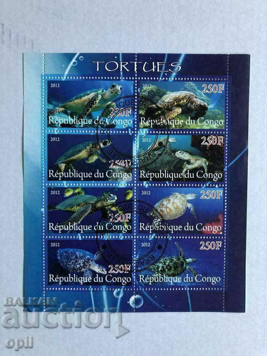 Stamped Block Turtles 2012 Congo