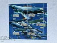 Stamped Block Whales 2011 Chad