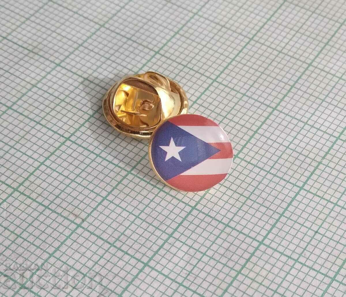 13262 Badge - Puerto Rico flag flag with price 1.00 BGN | € 0.51