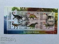 Stamped Block Dinosaurs 2013 Ivory Coast