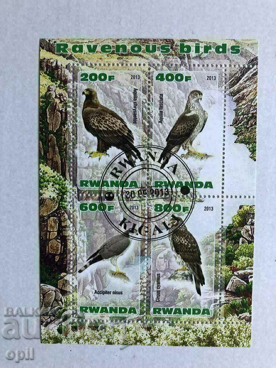 Stamped Block Eagles 2013 Rwanda