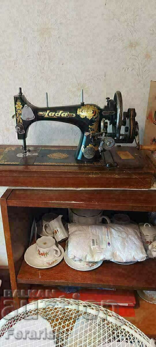 Retro hand sewing machine LADA about 100 years old. Retro hand sewing machine LADA about 100 years old.
