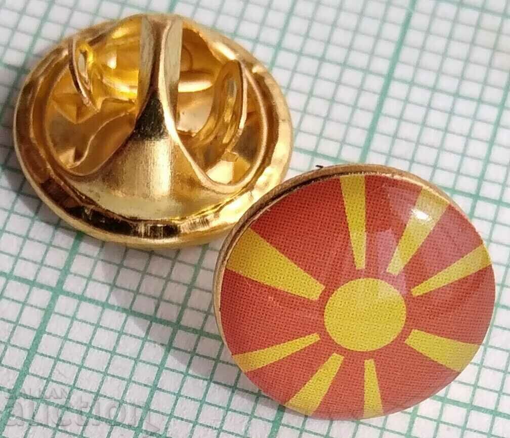 13282 Badge - flag flag Macedonia