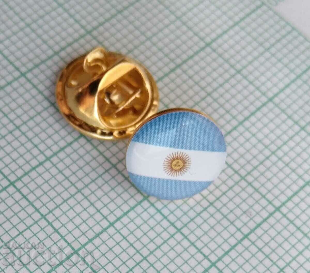 13284 Значка - флаг знаме Аржентина с цена 1.00 лв. | € 0.51