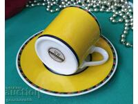 Collectible yellow coffee cup