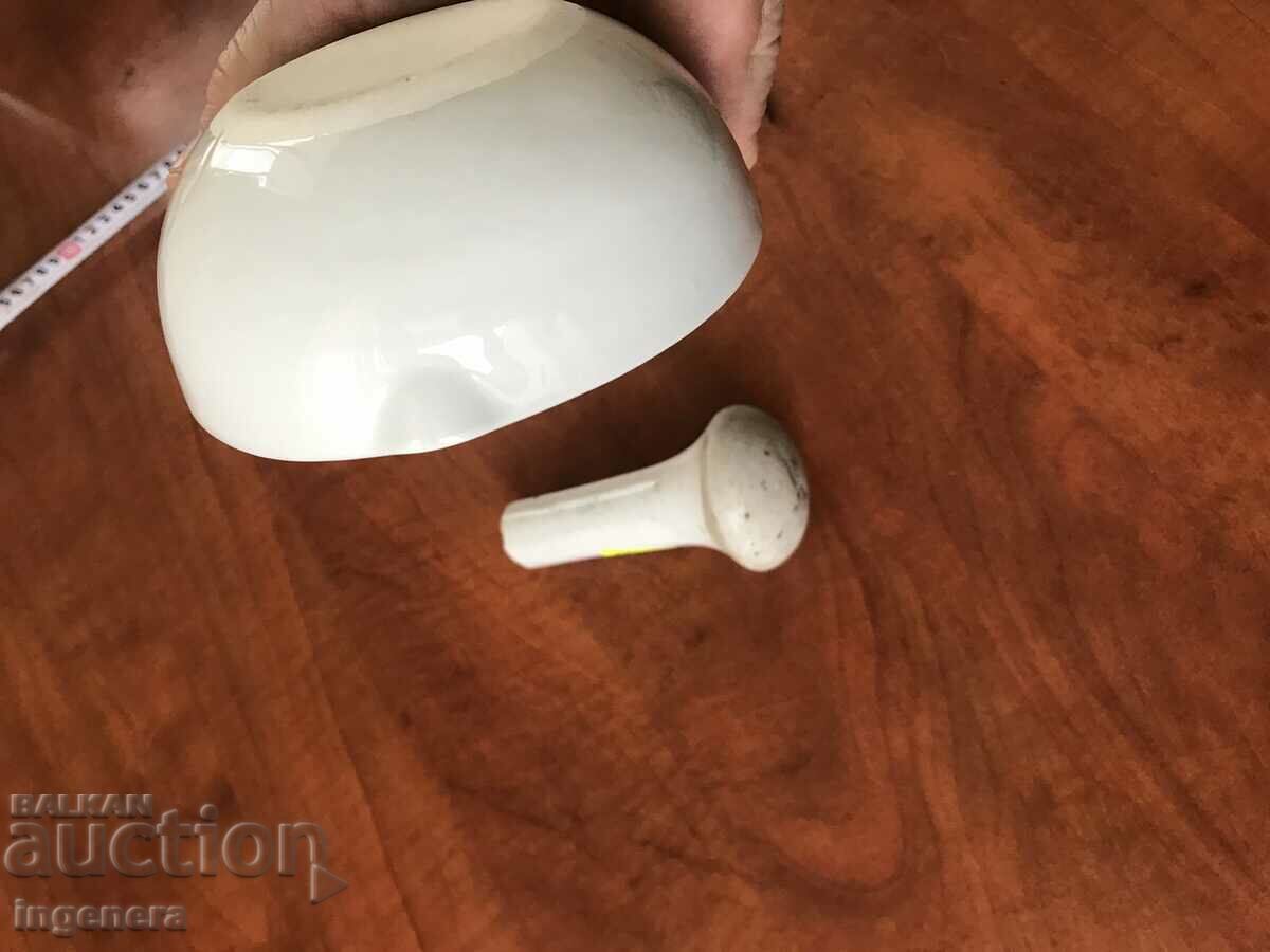 PORCELAIN PHARMACY MORTAR FOR CRUSHING MEDICINES - 6