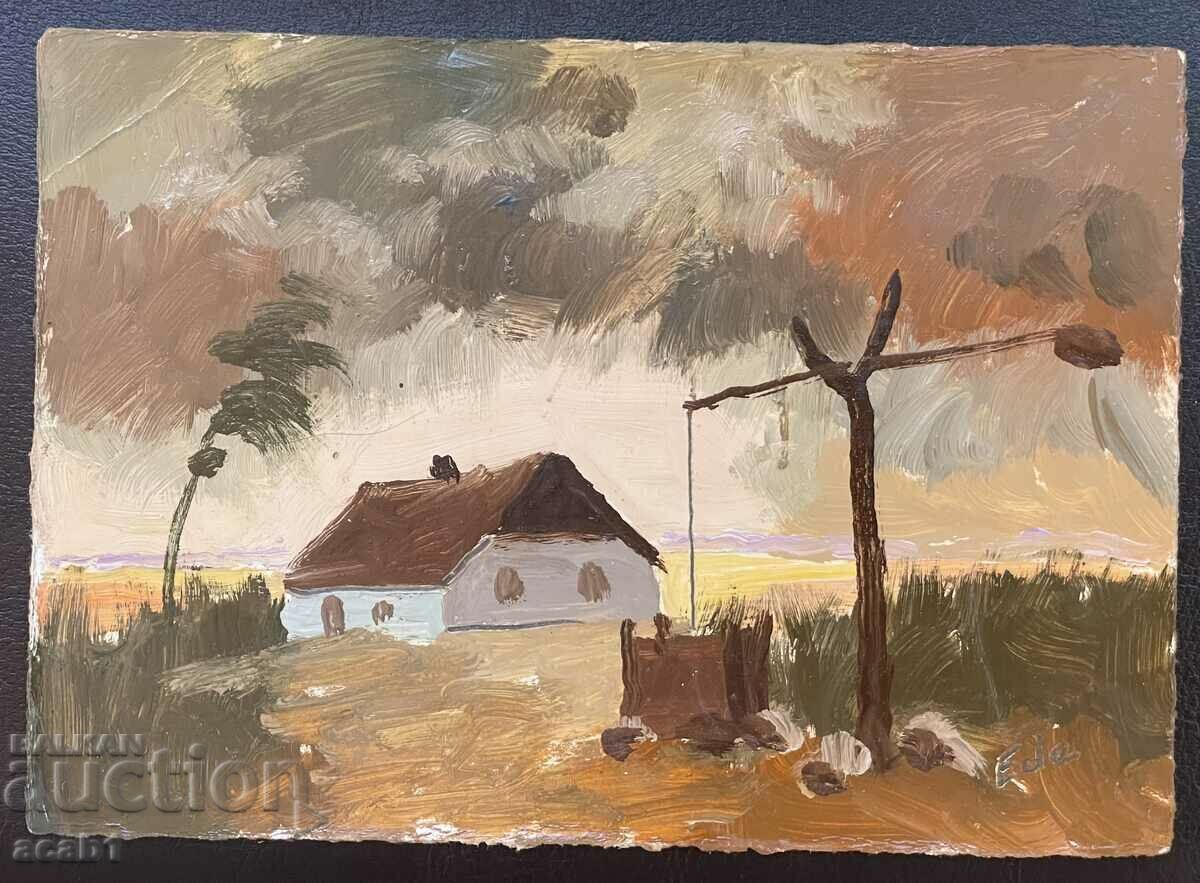 Small oil painting