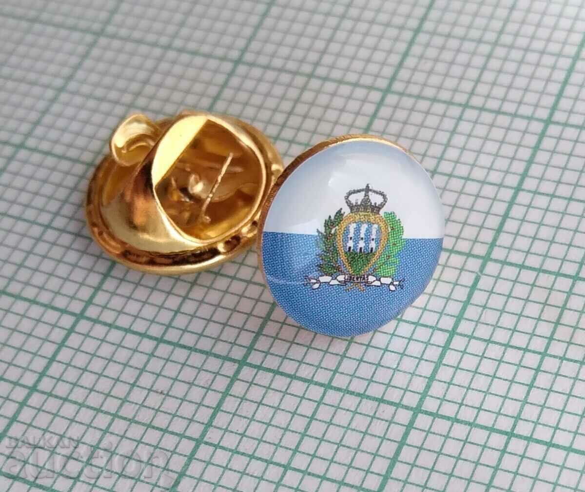 13287 Значка - флаг знаме Сан Марино с цена 1.00 лв. | € 0.51 13287 Значка - флаг знаме Сан Марино с цена 1.00 лв. | € 0.51