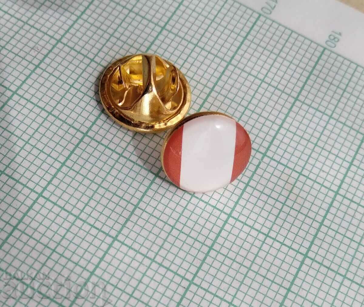 13296 Badge - flag flag Peru with price 1.00 BGN | € 0.51