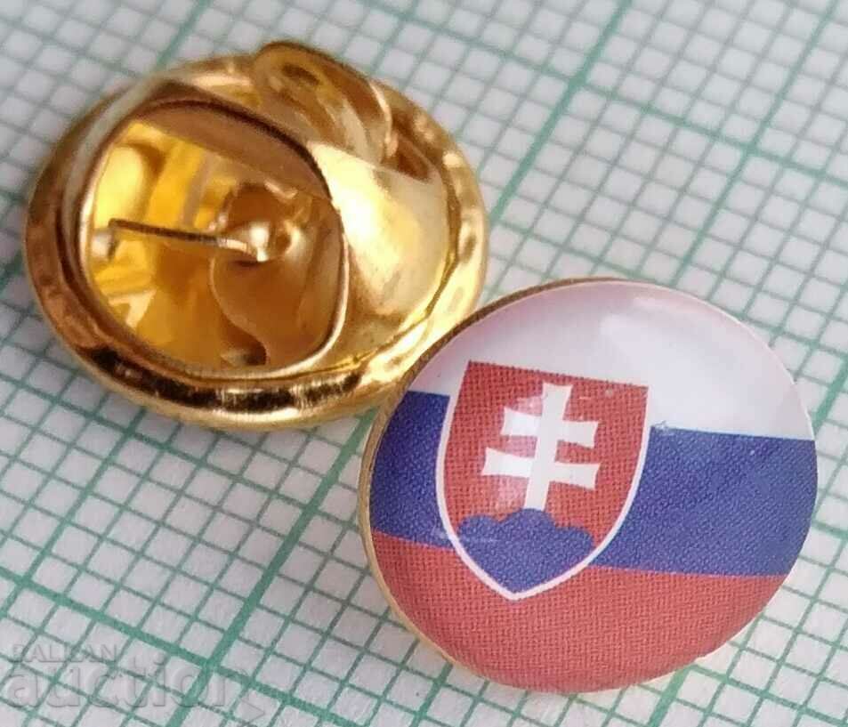 13318 Badge - flag flag Slovakia