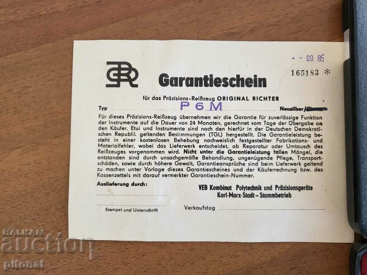 Auction  RICHTER drawing set