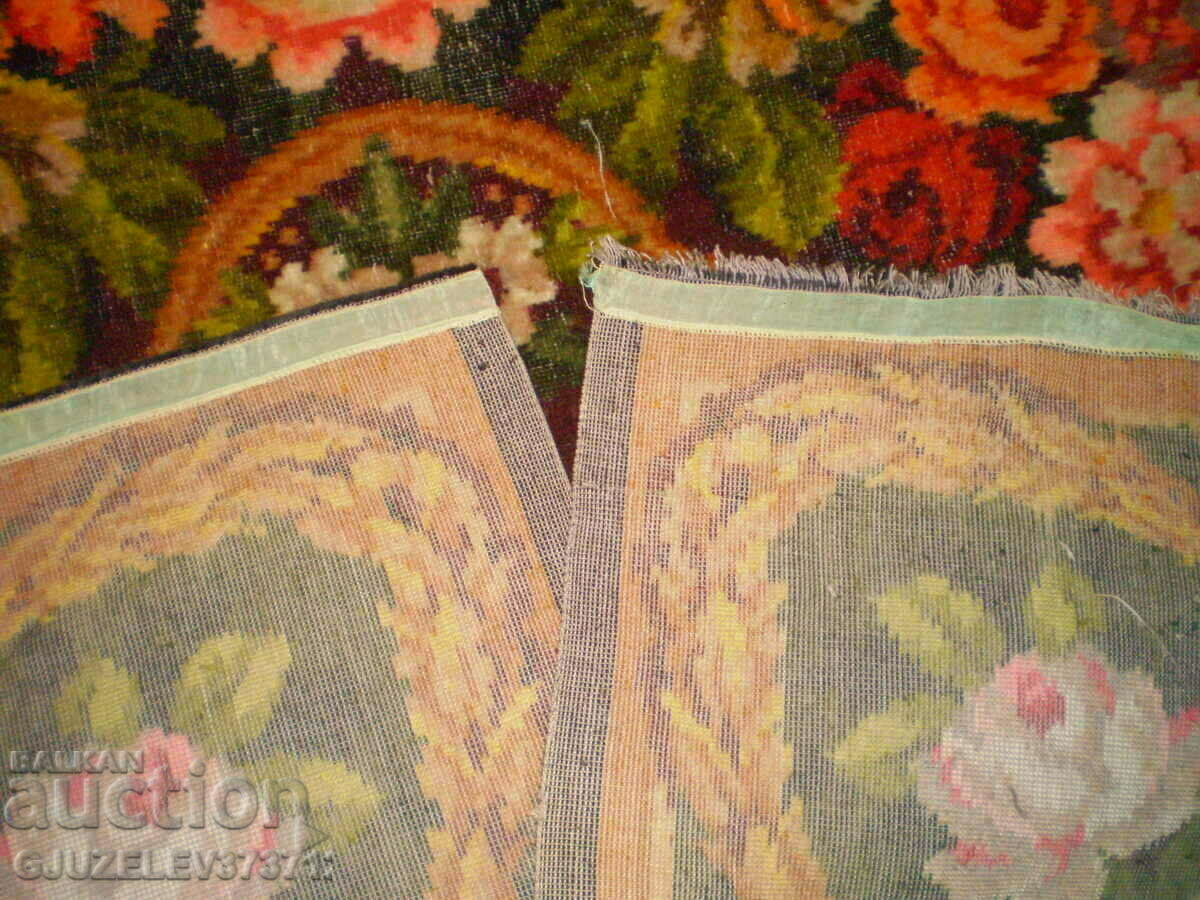 19th Century Multicolored Woolen Tablecloth - 7