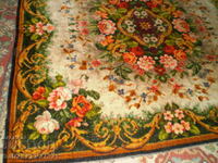 19th Century Multicolored Woolen Tablecloth