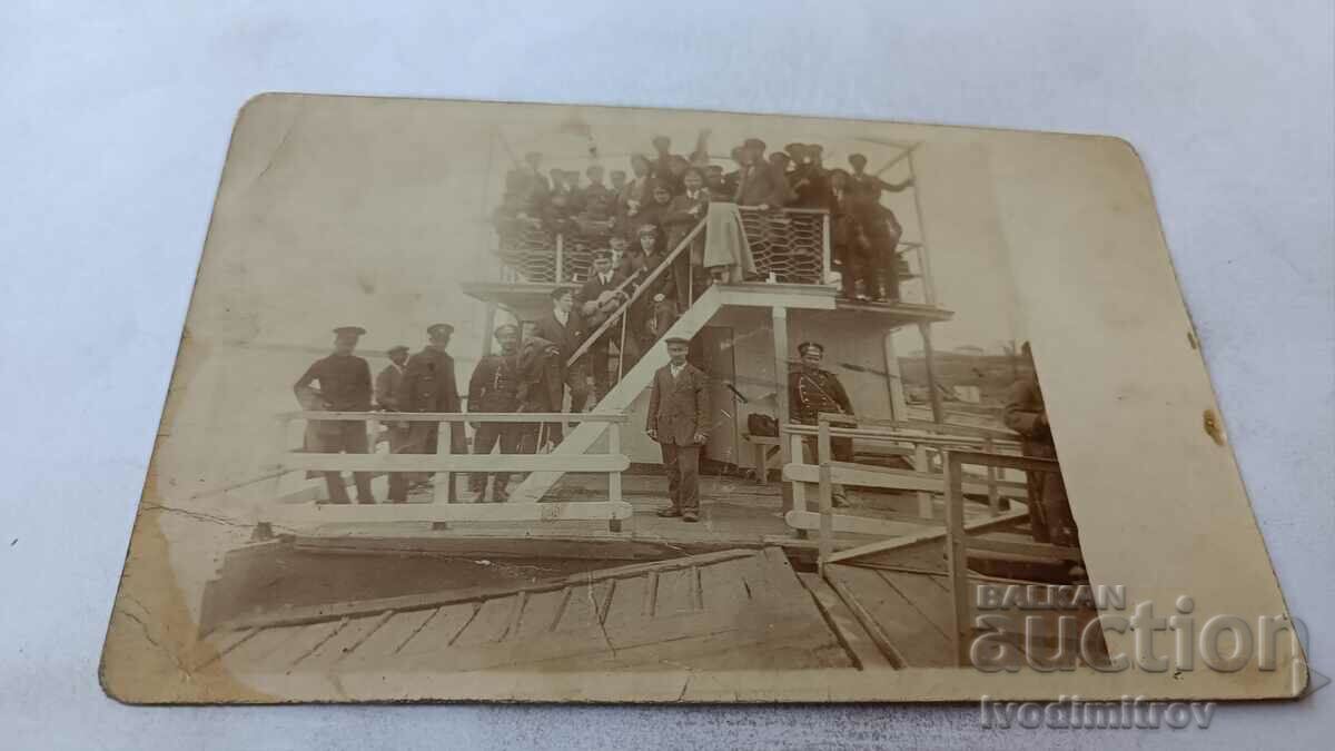 Foto Rousse Ofițeri și studenți la port 1915